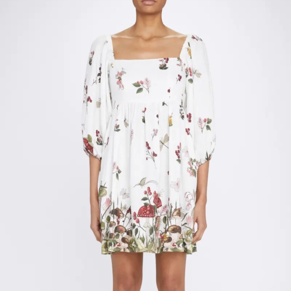 Cara Cara Carmen dress in ivory- Size XS